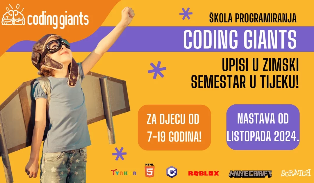 ŠKOLA programiranja za djecu Coding Giants