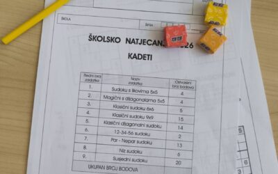 SUDOKU natjecanje