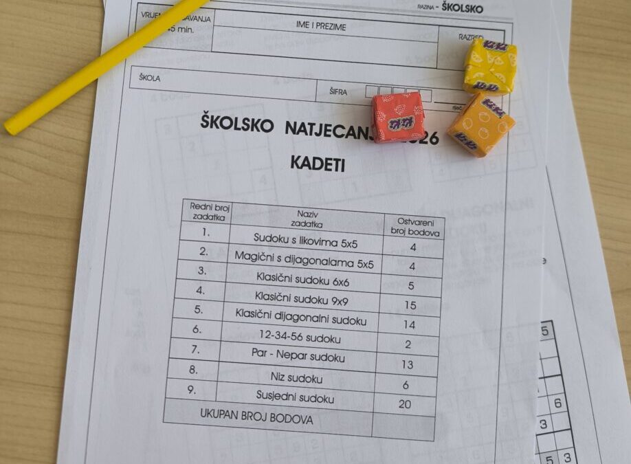 SUDOKU natjecanje